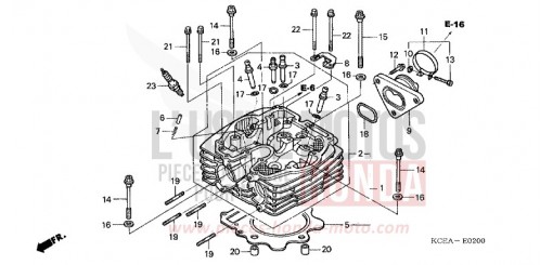CYLINDER HEAD XR250R4 de 2004
